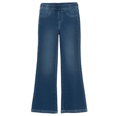 Cool Club, Colanti denim pentru fete, croiala flare, albastru