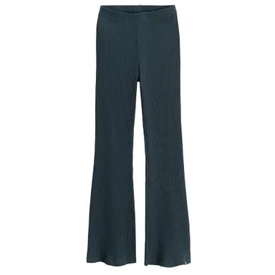 Cool Club, Colanti pentru fete, evazati, din tricot striat, bleumarin