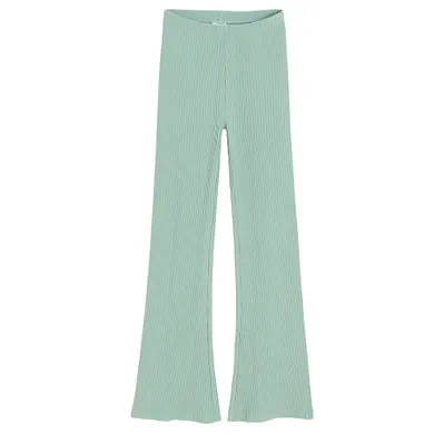 Cool Club, Colanti pentru fete, evazati, din tricot striat, verde