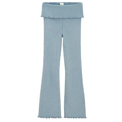 Cool Club, Colanti pentru fete, flare, din tricot striat, albastru