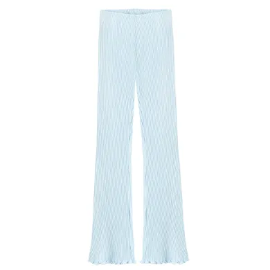 Cool Club, Colanti pentru fete, flare, din tricot striat, albastru