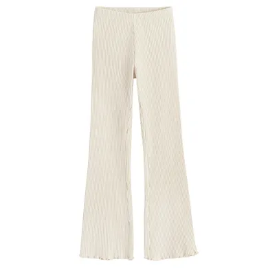 Cool Club, Colanti pentru fete, flare, din tricot striat, bej