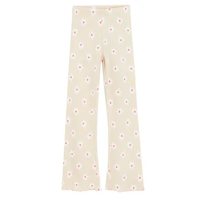 Cool Club, Colanti pentru fete, flare, din tricot striat, bej