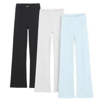 Cool Club, Colanti pentru fete, flare, din tricot striat, mix, set, 3 buc.