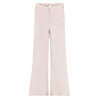 Cool Club, Colanti pentru fete, flare, din tricot striat, roz