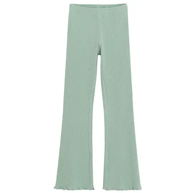 Cool Club, Colanti pentru fete, flare, din tricot striat, verde