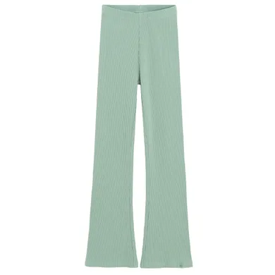 Cool Club, Colanti pentru fete, flare, din tricot striat, verde