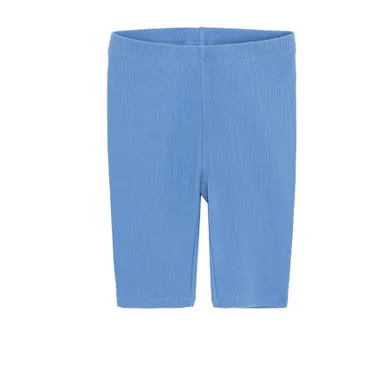 Cool Club, Colanti scurti pentru fete, din tricot striat, albastru