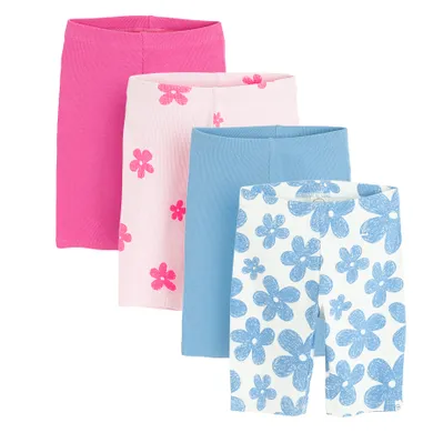 Cool Club, Colanti scurti pentru fete, din tricot striat, mix, set, 4 buc.