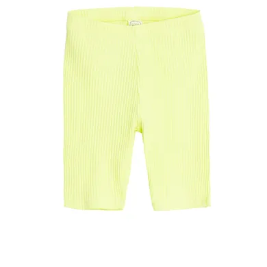 Cool Club, Colanti scurti pentru fete, din tricot striat, verde lime