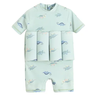 Cool Club, Costum de baie de flotabilitate pentru baieti, UV 50, menta verde