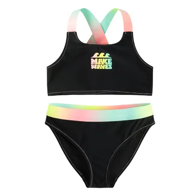 Cool Club, Costum de baie din doua piese pentru fete, negru
