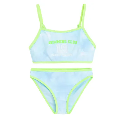 Cool Club, Costum de baie din doua piese pentru fete, UV 50, albastru