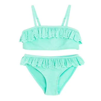 Cool Club, Costum de baie din doua piese pentru fete, UV 50, menta verde