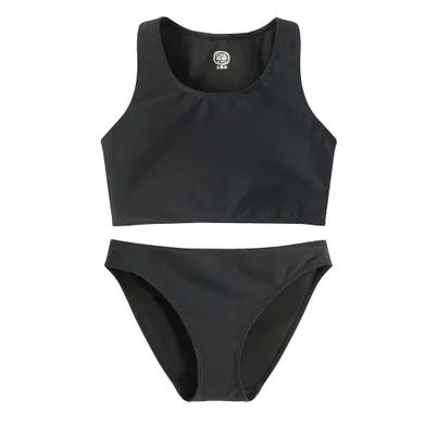 Cool Club, Costum de baie din doua piese pentru fete, UV 50, negru
