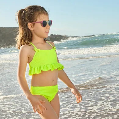 Cool Club, Costum de baie din doua piese pentru fete, UV 50, verde