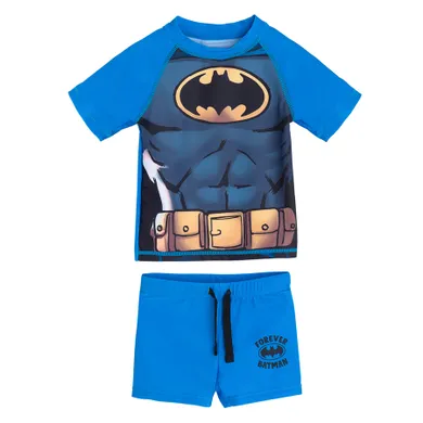 Cool Club, Costum de baie pentru baieti, UV 50, albastru, imprimeu Batman