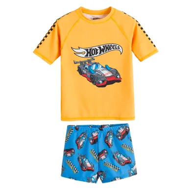 Cool Club, Costum de baie pentru baieti, UV 50, mix, imprimeu Hot Wheels