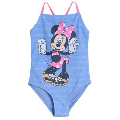 Cool Club, Costum de baie pentru fete, albastru, imprimeu Minnie Mouse