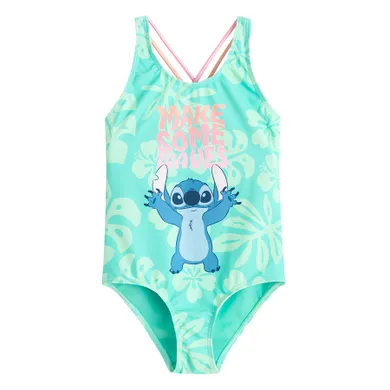 Cool Club, Costum de baie pentru fete, turcoaz, imprimeu Lilo si Stitch