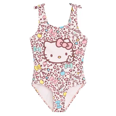 Cool Club, Costum de baie pentru fete, UV 50, roz, imprimeu Hello Kitty