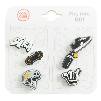 Cool Club, Decoratiuni pentru incaltaminte pentru baieti, mix, set, 6 buc.