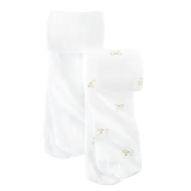 Cool Club, Dresuri pentru fete, alb, microfibra, 40 DEN, set, 2 buc.