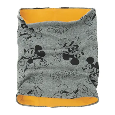 Cool Club, Fular circular pentru baieti, gri, imprimeu Mickey Mouse
