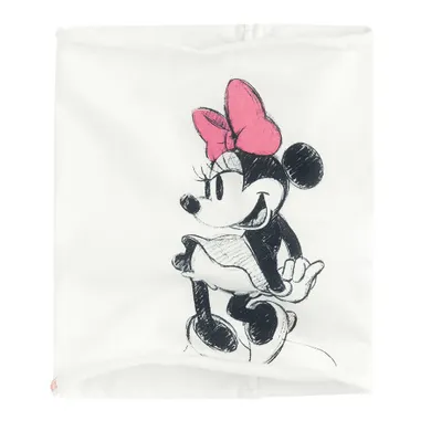 Cool Club, Fular circular pentru fete, ecru, imprimeu Minnie Mouse