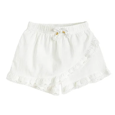 Cool Club, Fusta-pantaloni scurti pentru fete, cu in, alb