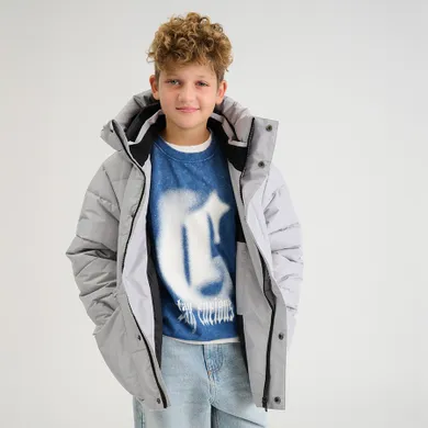 Cool Club, Geaca cu gluga pentru baieti, calduroasa, gri