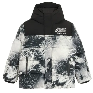 Cool Club, Geaca cu gluga pentru baieti, calduroasa, negru