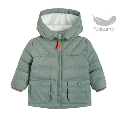 Cool Club, Geaca cu gluga pentru baieti, kaki, cu umplutura de puf