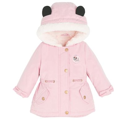 Cool Club, Geaca cu gluga pentru fete, calduroasa, roz, imprimeu Minnie Mouse