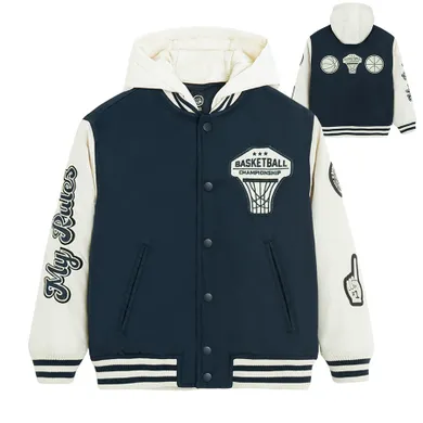 Cool Club, Geaca de baseball cu gluga pentru baieti, mix