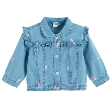 Cool Club, Geaca de blugi pentru fete, cu capse, albastru