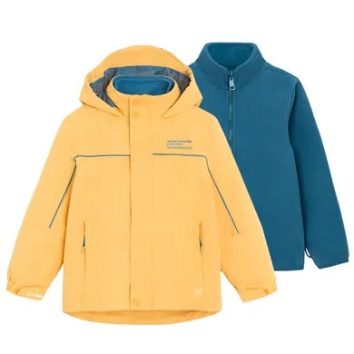 Cool Club, Geaca de ploaie cu gluga pentru baieti, 3in1, Bluza polar cu fermoar, mix