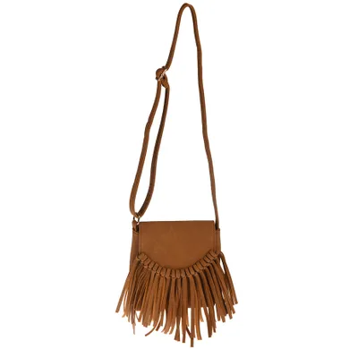 Cool Club, geanta cu franjuri, maro