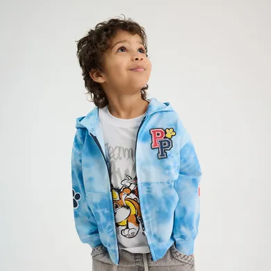 Cool Club, Hanorac cu gluga pentru baieti, cu fermoar, albastru, imprimeu Paw Patrol