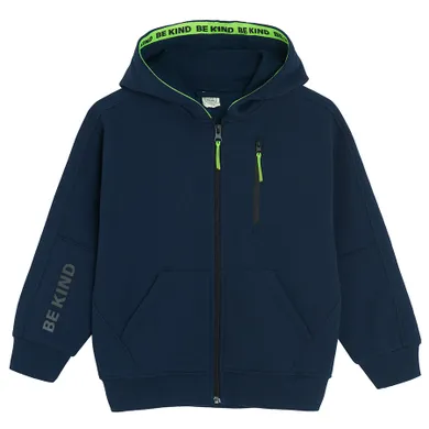 Cool Club, Hanorac cu gluga pentru baieti, cu fermoar, calduros, bleumarin
