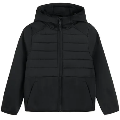 Cool Club, Hanorac cu gluga pentru baieti, cu fermoar, calduros, negru