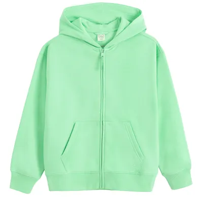 Cool Club, Hanorac cu gluga pentru baieti, cu fermoar, calduros, verde