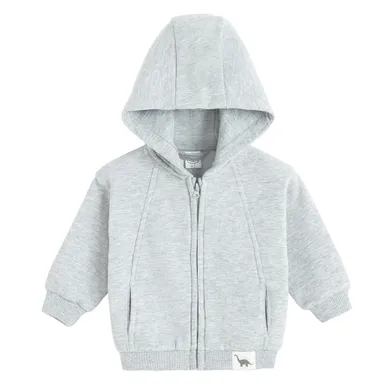 Cool Club, Hanorac cu gluga pentru baieti, cu fermoar, gri