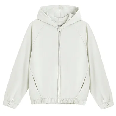 Cool Club, Hanorac cu gluga pentru baieti, cu fermoar, gri