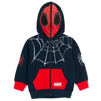 Cool Club, Hanorac cu gluga pentru baieti, cu fermoar, mix, imprimeu Spider-Man