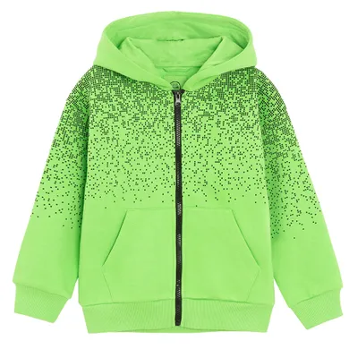 Cool Club, Hanorac cu gluga pentru baieti, cu fermoar, verde