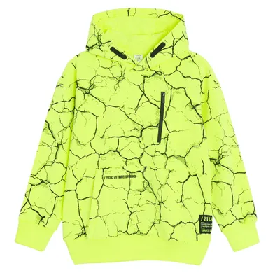 Cool Club, Hanorac cu gluga pentru baieti, oversize, verde neon