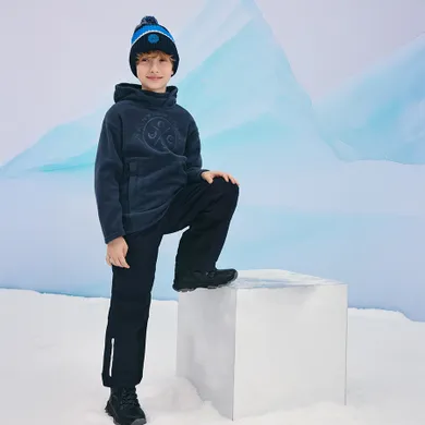 Cool Club, Hanorac cu gluga pentru baieti, polar, bleumarin