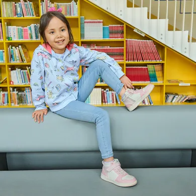 Cool Club, Hanorac cu gluga pentru fete, cu fermoar, albastru