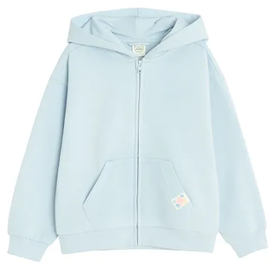 Cool Club, Hanorac cu gluga pentru fete, cu fermoar, albastru